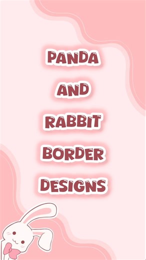Cute Border Design Ideas🐰🐼🎀✨️#cute #shorts #borderdesign