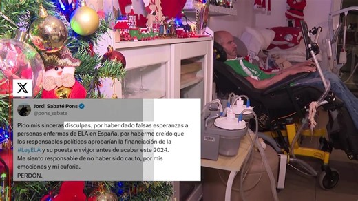 Los enfermos de ELA siguen sin recibir las ayudas previstas en la Ley y Jordi Sabaté pide "perdón" por esperanzarles