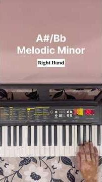 A# / Bb Melodic Minor Scale 🎹 Left Hand Piano Practice | Beginner Tutorial | Day 95/365 | #pianoHB