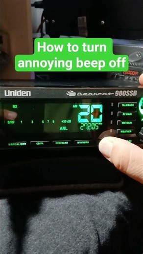 Uniden Bearcat 980 SSB beep function how to turn off #cb #ssb #viral #stryker #radiocomms #peterbilt