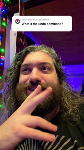 there is no “undo” command so be careful 😂