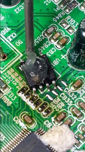 Fix LED TV Stuck on Standby Mode Memory IC Replacement Short Tutorial #repair #shortsfeed #shorts