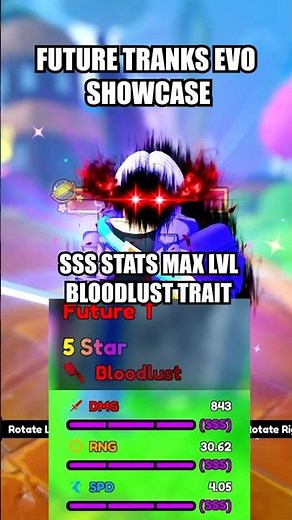 Future Trunks Evolution Showcase in ASTDX! 💥