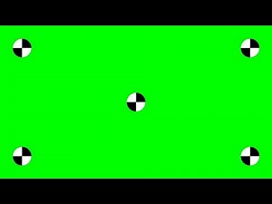 10 MINUTES GREEN SCREEN BACKGROUND 4K, WITH TRACKING MARKS / CHROMAKEY