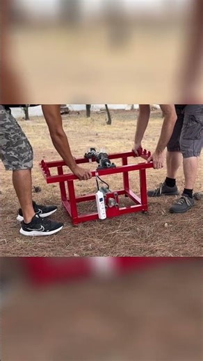 Building a V8 Spring Motor: From Workshop to Outdoor Challenge! #shorts