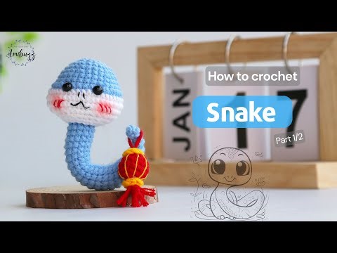 #557 | Snake Amigurumi (1/2) | Crochet Animal | Amigurumi Beginners Tutorial | @Amibuzz