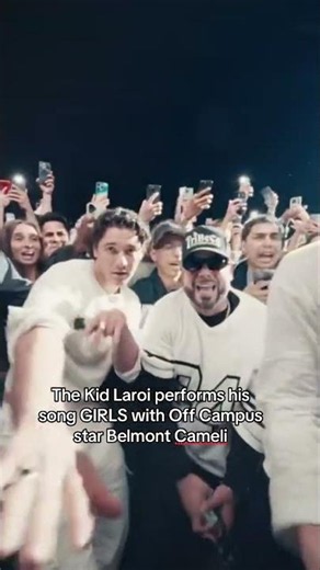 The Kid Laroi performs his song GIRLS with Off Campus star Belmont Cameli #belmontcameli