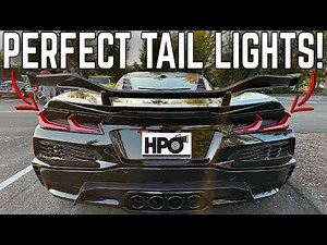 Make your C8 Corvette tail lights look PERFECT!