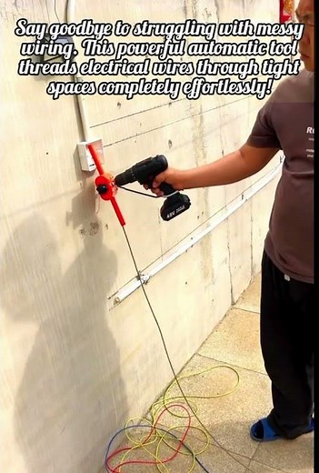 Effortless Electric Wire Threading With This Ultimate Tool!