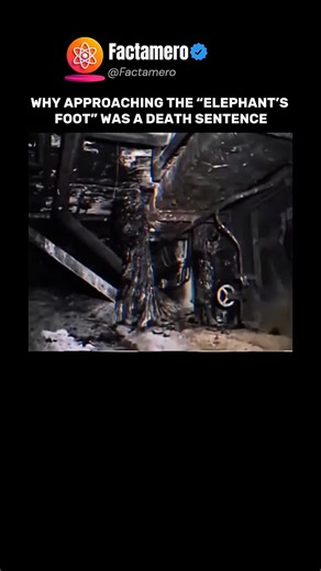 Factamero_ on Instagram: "The “Elephant’s Foot” was formed after the Chernobyl disaster — a solid mass of melted nuclear fuel, concrete, and metal. Radiation levels near it were so extreme that instruments went off the scale, and safe exposure time was measured in seconds. Liquidators weren’t sent in blindly or heroically. They were given strict time limits — enter, collect data, and retreat immediately. Every extra second meant a dramatically higher radiation dose. The most dangerous part was t