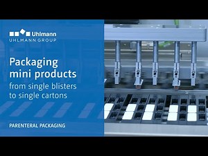 Uhlmann BLU 400 - Packaging mini products form single blister to single cartons