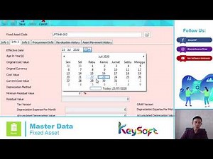 Key ERP Software Tutorial - Master Data - Fixed Asset