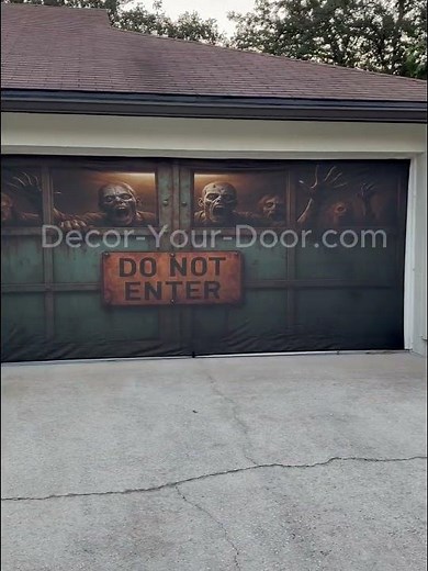 Zombie Garage Door Transformation | Epic Halloween Decoration 2025