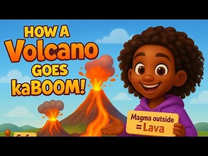 How Does a Volcano Erupt? | Easy Educational Explanation for Kids| Science for Kids