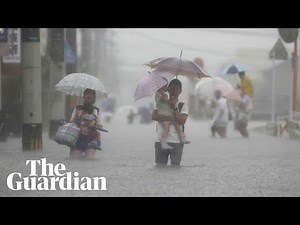 Heavy rain in Japan triggers floods and landslides