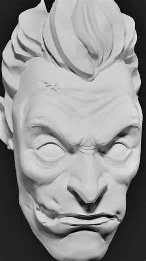 Face Sculpt Practice | Anatomy Study (3D)