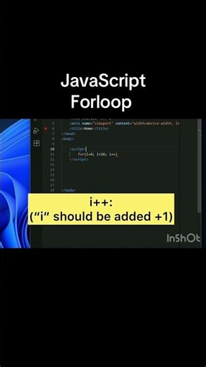 Understanding JavaScript forloop #javascript #coding