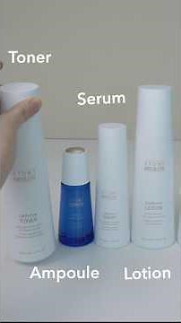 What's the difference between a toner, ampoule, serum and lotion? #skincare #kbeauty #koreanskincare