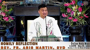 HOMILY REFLECTION OF REV. FR. ARIS MARTIN, SVD Holy Mass, 6:00pm, Monday in the Fourth Week of Easter, May 01, 2023, at the Diocesan Shrine of Jesus the Divine Word at Christ the King Mission Seminary, Quezon City, Philippines. PLEASE LIKE & SHARE! * Watch/ Like/ Follow/ Share/ Subscribe to this pages/ site for alerts and notifications on Daily Masses, Liturgical Services and other videos. Follow the official pages/ sites of the Diocesan Shrine of Jesus the Divine Word. Like and follow us on Fac