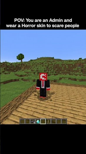 Admin Horror skin prank #minecraft