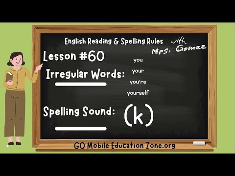 Lesson 60 English Reading & Spelling Rules