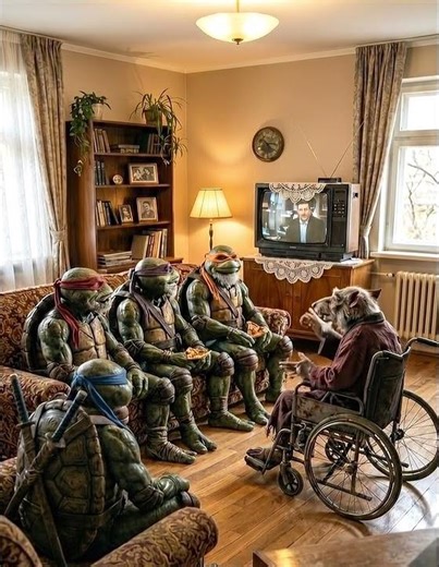 Nindža Kornjače u penziji: Od borbe sa Šrederom do borbe sa holesterolom 🐢🍕​