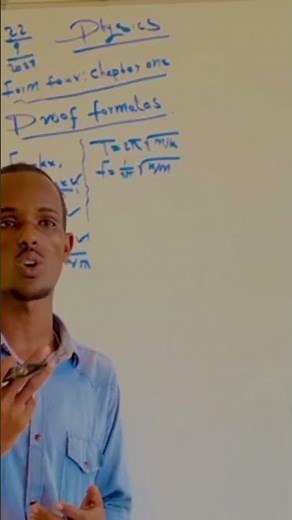 physics form four ch.1 proving formulas : afsoomaali