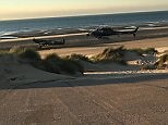 Take a look at the filming of the spitfire land in Dunkirk