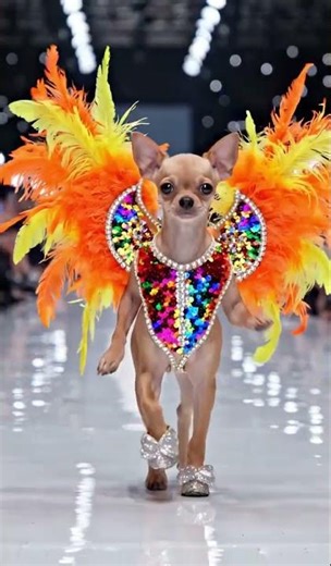 Desfile de moda de cachorros