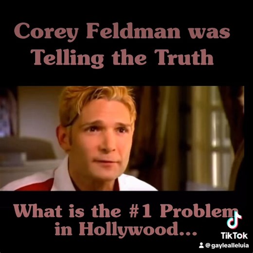 Did you believe Corey Feldman when he told you about old men in #Hollywood? #1Problem #fyp