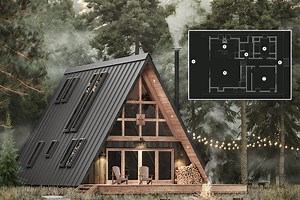 Maison en A : un architecte met à disposition des plans pour l'autoconstruction à moins de 1800€