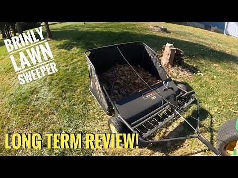 Brinly Lawn Sweeper STS-42BHDK Long Term Review!