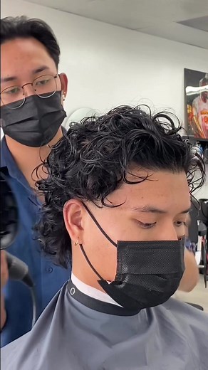 Modern Mullet Perm Haircut Transformation