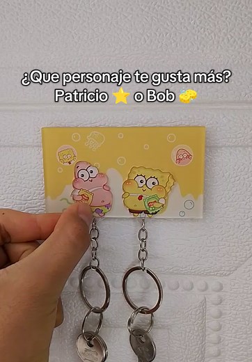 Que les parece? Que personaje les gusta más? 🙏💛 #bobesponja #llaveros #patricioestrella