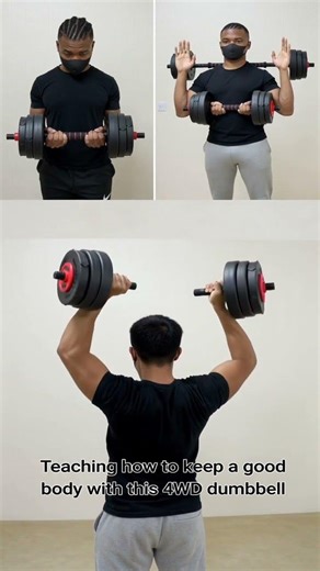 4WD Dumbbell Workout 🔥 Build Muscle & Get Stronger at Home (Full Guide) #miniworkouts