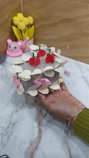 diy cute paper cake box
