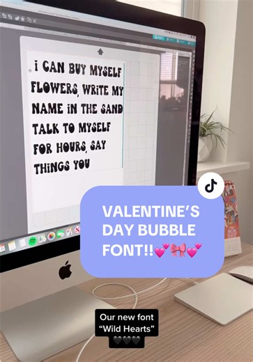 Cute Bubble Font for Valentine's Day Projects