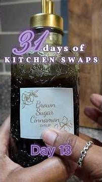 Day 13 of 31 Days of Kitchen Swaps - Brown Sugar Cinnamon Simple Syrup. #SimpleSyrup