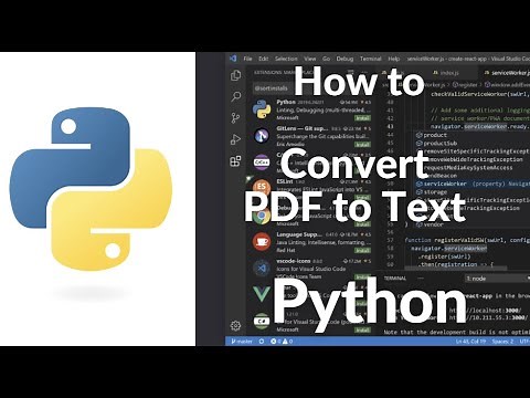 How to Convert PDF to Text Using Python | Extract Text from PDFs Easily