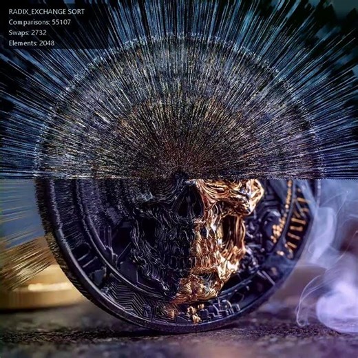 radix exchange sort visualization