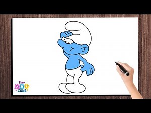 How to Draw Smurf Easy | Smurf Drawing