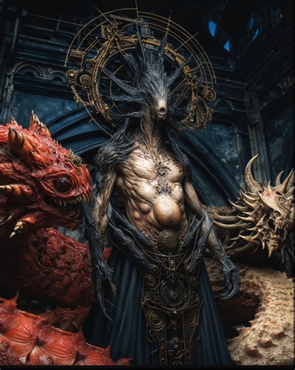 💀Serpentine Bonds🥛 Further characters/scenes/vibes from this series. Cheers! Image created with Midjourney V7 Flux Photoshop Magnific Animated with Kling AI —————————————————————————— #macabreart #serpents #snakecharmers #iconography #dragons #zookeeper #darksurrealism #fangs #digitalism #monsterart #bestial #darkfantasyart #tattooidea #aivideo #bondingmoments | Death.Milk.Designs