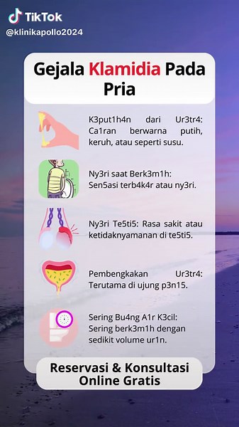 Gejala Klamidia Pada Pria #kesehatan #infosehat #fyp #zxybcaシ #penyakitkelamin #klamidia #klamydia #chlamydia #infeksimenularseksual #penyakitmenularseksual #edukasikesehatan #infokesehatan #kesehatanreproduksi #tipskesehatan #tipssehat #seputarkesehatan #jagakesehatan #sehatselalu #klinik #klinikapollo