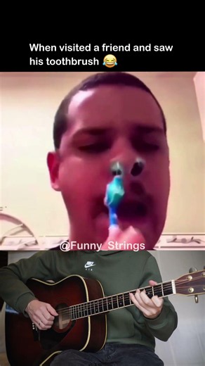 When visited friend and saw toothbrush 😂 #meme #funny #shorts
