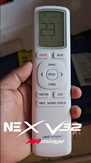 ON/OFF Mirage Nex & V32 Inverter #aireacondicionado #mirage #tutorial