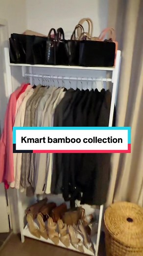Kmart Bamboo Clothes Rack Haul: $29 Steal!