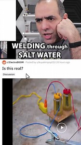 Welding with Salt Water #experiment #fake #funny | ElectroBOOM