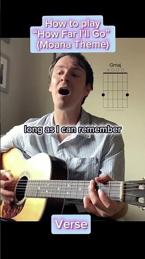 "How Far I'll Go" (Easy Chords Tutorial) #moana #guitarlesson #moanasong