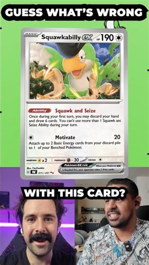 Can You Guess What's Wrong With Squawkabilly #pokemon #pokemoncards #pokemontcg #pokemoncommunity