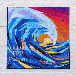 30" & 20" FPP Ocean Sunset Quilt Pattern: Foundation Paper Piecing Wall Hanging (PDF Download) - Etsy